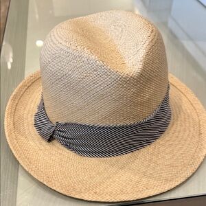 Hat Attack Beige Fedora with Striped Band